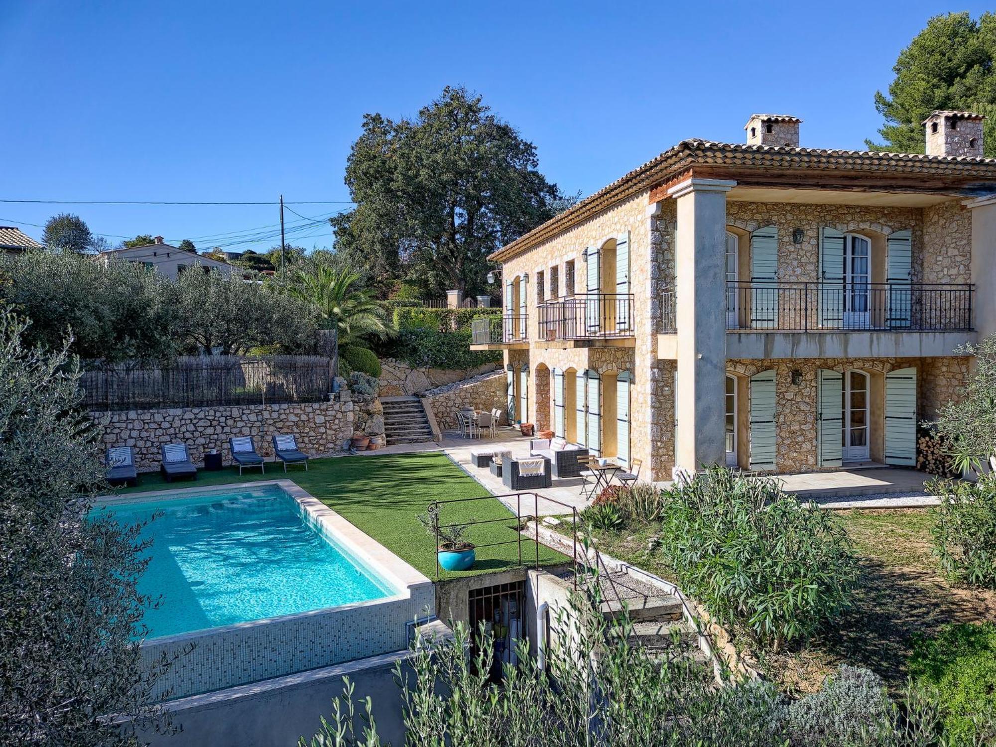 Bastide D'Architecte En Pierre Villa Cagnes-sur-Mer Eksteriør billede