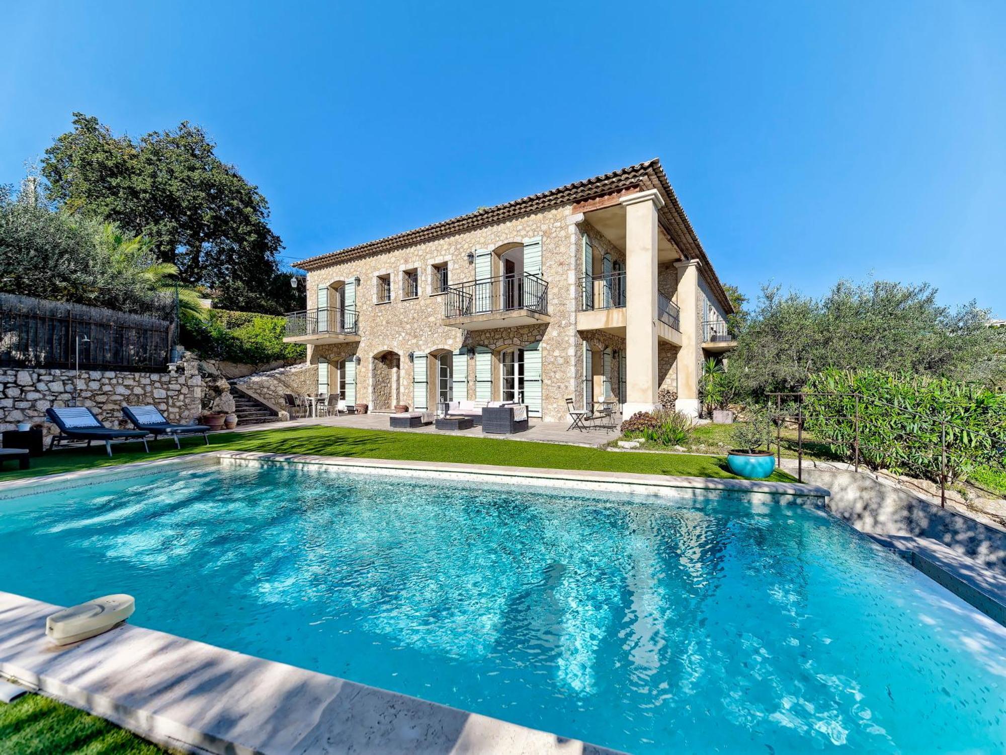 Bastide D'Architecte En Pierre Villa Cagnes-sur-Mer Eksteriør billede